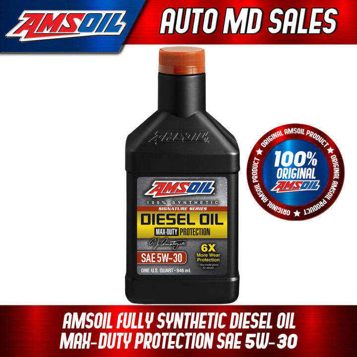 Amsoil SAE 5w-30 Signature Series Max Duty Protection Diesel Engine Oil ...