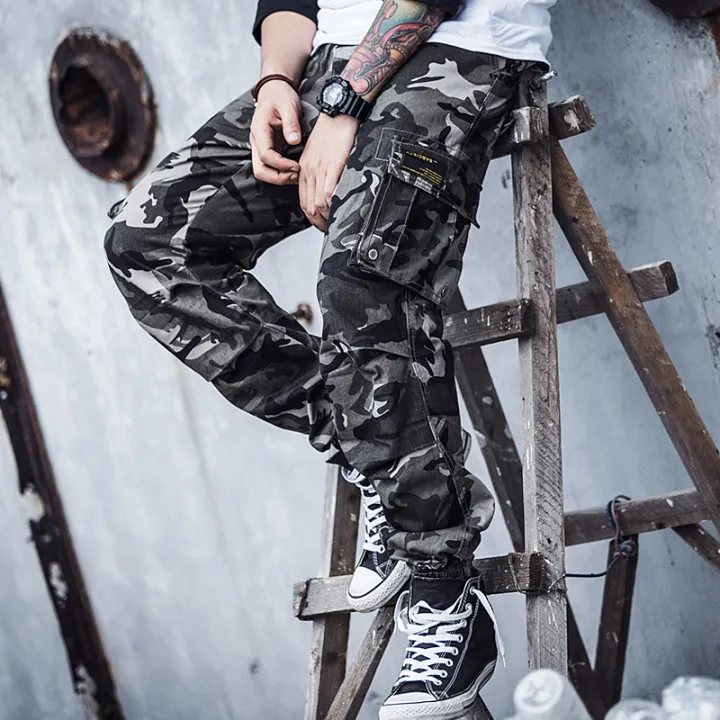 tiger stripe camo joggers