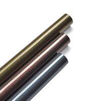 500mm Carbon Fiber Tube Glossy Carbon Pipe Dia 26x28mm 28x30mm 30x32mm for RC Aircraft/Car/Boat/Drone/Building Models Wires Leads Adapters