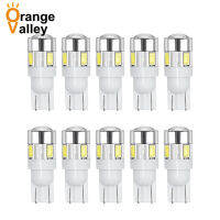 10ชิ้นที่มีคุณภาพสูง T10 W5W 6 LEDs 194 501อัตโนมัติ5630 SMD ภายในรถโปรโมชั่นโคมไฟลิ่มแสง DC 12โวลต์เลนส์