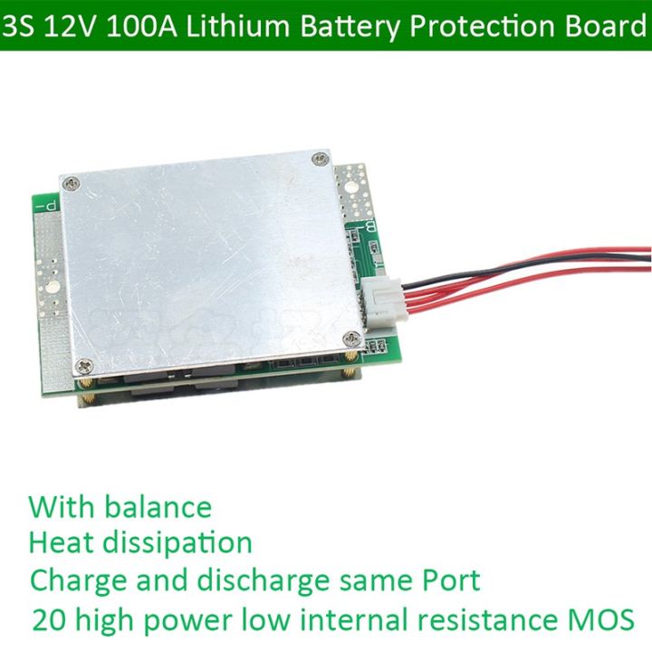 3s-100a-12v-ลิเธียมไอออนแบตเตอรี่บอร์ดป้องกัน-bms-อินเวอร์เตอร์-ups-กล่องแบตเตอรี่คณะกรรมการป้องกันการจัดเก็บพลังงาน