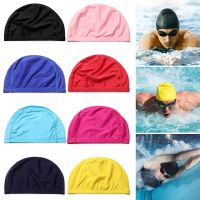 1PC Unisex Dome Nylon Swimming Cap Five-line Design Pool Bathing Hats Adults Long Hair Elastic Bathing Caps Swimming Accessory Swim Caps