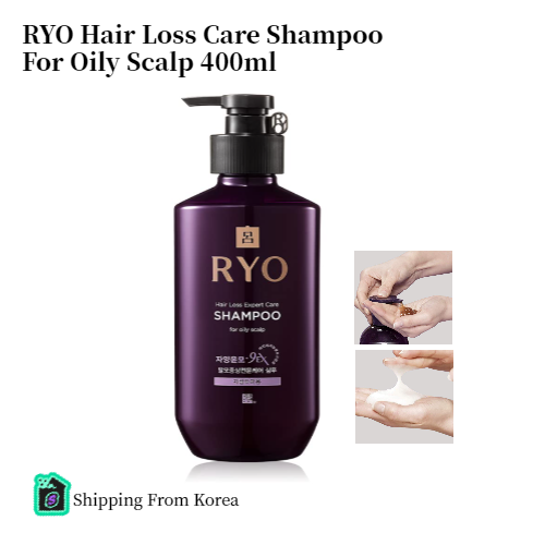 RYO Hair Loss Care Shampoo For Oily Scalp 400ml*1ea, For smelly and
