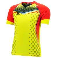 WARRIX SPORT เสื้อฟุตบอลพิมพ์ลาย (ผู้หญิง) WA-1518W (สีเหลือง-แดง)