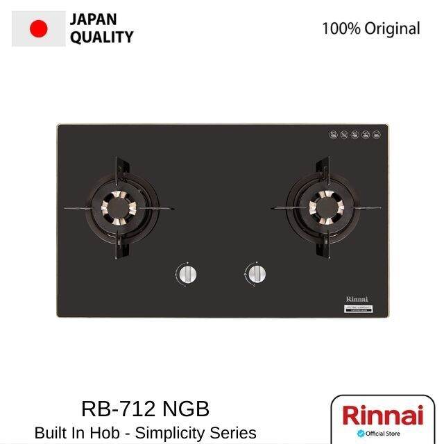 Kompor Tanam Rinnai RB712NGB - 2 Tungku Glass Black - Build In Hob | Lazada  Indonesia