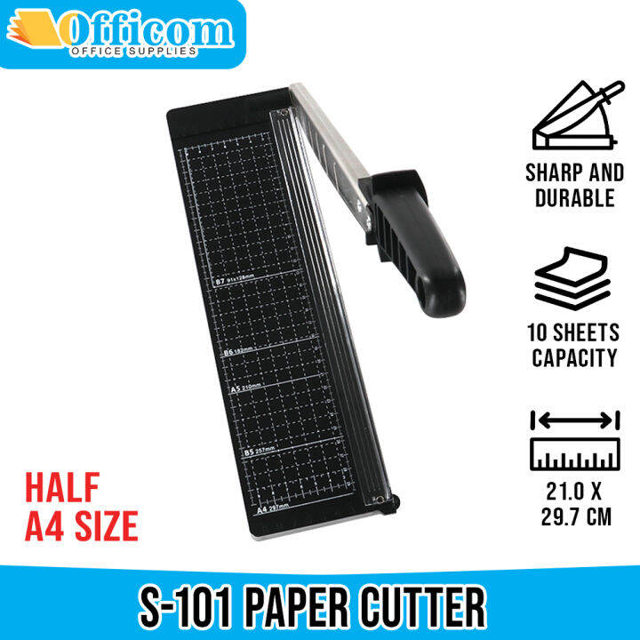 Paper Cutter S101 Half A4 Size Trimmer Guillotine Type Self
