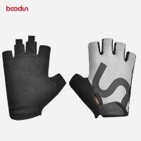 BOODUN Summer Bicycle Gloves Men Women Half Finger Gym Fitness Non-slip Elasticity Breathable Camping Ridding Fingerless Gloves