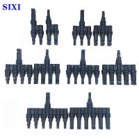 1 Pairs Solar Panel Branch Parallel Connector IP67 Waterproof Solar Connectors(Male and Female)for Solar Photovoltaic Systems