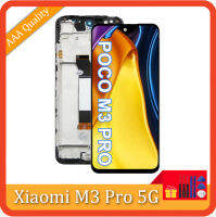 6.5 ต้นฉบับสำหรับ Xiaomi Poco M3 Pro 5G M2103K19PG M2103K19PI สัมผัสหน้าจอ LCD Digitizer สำหรับ Poco M3 Pro Screen พร้อมกรอบ