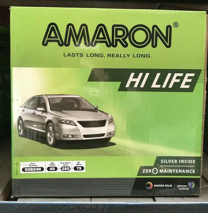 Accu Aki Mobil NS60 55B24R AMARON HI LIFE Garansi resmi 1 tahun