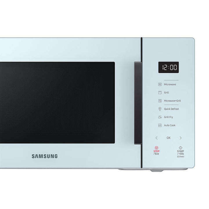 samsung-bespoke-ไมโครเวฟ-เตาไมโครเวฟ-mw5000t-รุ่น-mg23t5018cy-st-พร้อม-grill-fry-crusty-plate-23-ลิตร