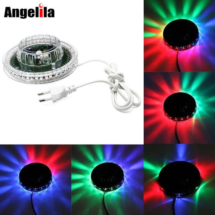 Angelila Mini Laser Disco Stage Light 48 Led RGB Projector Lighting  Sunflower Bar DJ Sound Background Wall Lights Party Lamp | Lazada