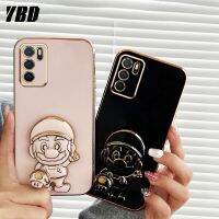 เคสโทรศัพท์ซูเปอร์มาริโอ้การ์ตูนพับเป็นขาตั้ง YBD เข้ากันได้กับ OPPO A16 A16S A54S 4G เคสฝาหลัง TPU นิ่ม