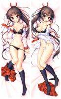 Dakimakura อะนิเมะปลอกหมอน Sakuraba Tamamo พิมพ์สองด้านชีวิตขนาดร่างกายปลอกหมอน