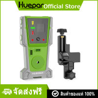 Huepar เครื่องตรวจจับเลเซอร์สำหรับระดับเลเซอร์, เครื่องรับเลเซอร์ดิจิตอลสำหรับลำแสงสีเขียวและสีแดง, จอ LED สองด้านและแม่เหล็ก LR-8RG