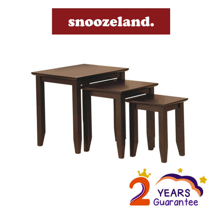 (PREMIUM Quality) Nesting Table Settler Walnut Lazada