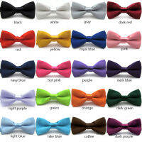 คลาสสิกเด็ก Bowtie ชาย Grils เด็กทารก Bow Tie แฟชั่น 20 สีทึบ Mint สีเขียวสีแดงสีดำสีขาวสีเขียวสัตว์เลี้ยง Cravate-RU DAO TRADE