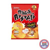 KARAMUCHO RIDGE CUT HOT CHILI 86G (17932) คารามูโจ้แผ่นหยัก รสฮ๊อตชิลลี่ POTATO CHIPS JAPANESE SNACK