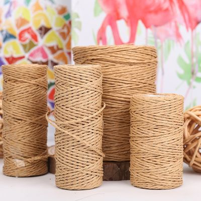 【YF】►  100m Raffia Paper Rope Cord String 1.5mm Twisted for Wrapping Crafting Packing