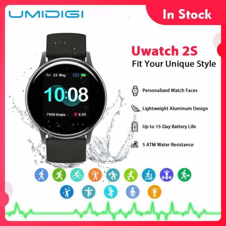 UMIDIGI Uwatch 5 Bluetooth Smart Watch GPS 5ATM Waterproof