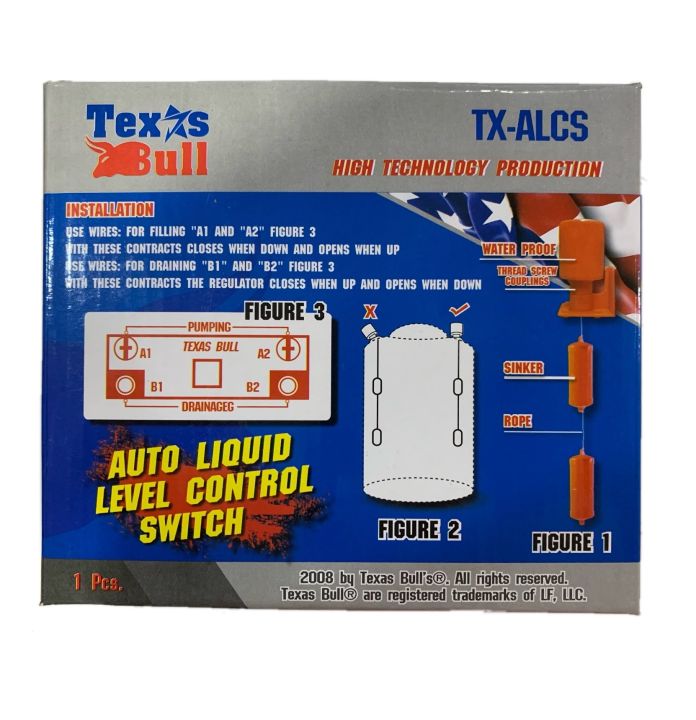 texas-bull-สวิทช์ลูกลอยไฟฟ้า-ควบคุมระดับน้ำ-ควบคุมระดับน้ำอัตโนมัติ-tx-alcs-auto-liquid-level-control-switch-ส่งจากไทย