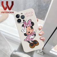 เคสโทรศัพท์ซิลิโคนเหลวตัวการ์ตูนน่ารักของดิสนีย์มิกกี้มินนี่สำหรับ VIVO V23 V23E V20โปร V15 V15โปร V17 V19 V20 SE 3D S1ป้องกันกล้องมืออาชีพฝาหลังซิลิโคนนิ่มกันกระแทก