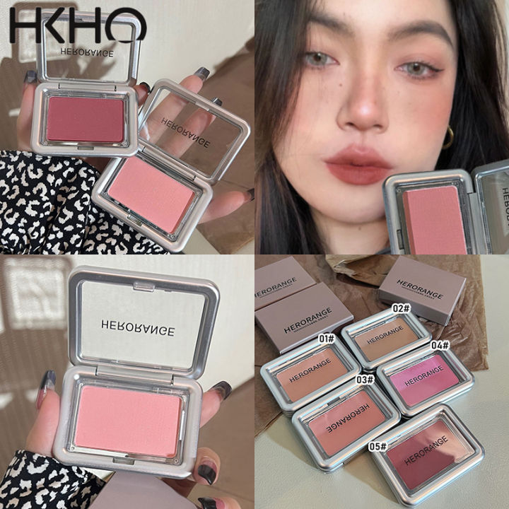 HKHO Peach Apricot Blush Palette Silky Monochromatic Matte Contour ...