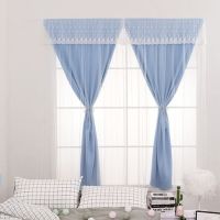 Long Curtain Langsir Blackout Murah Velcro Curtain Self Adhesive Bedroom Shading Cloth Home Decor