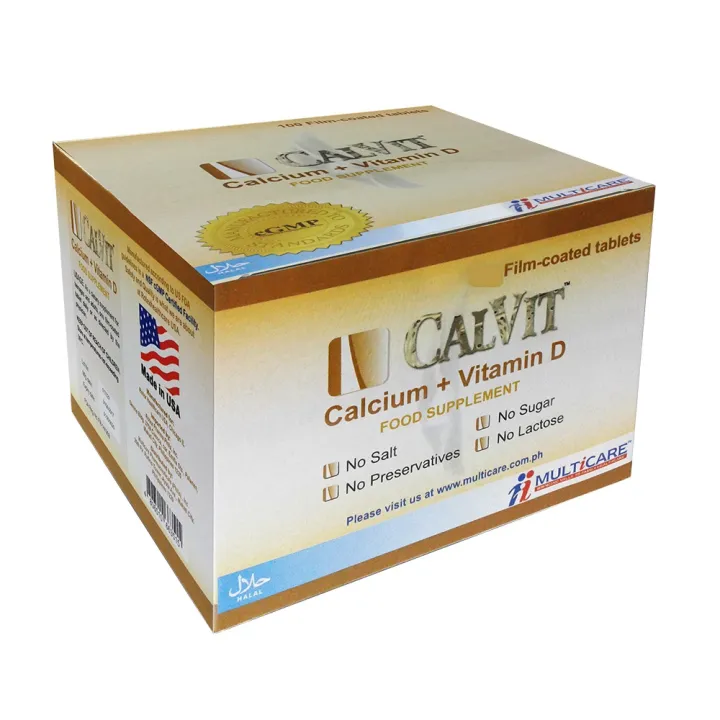 CALVIT Calcium + Vitamin D 1 Film-Coated Tablet | Lazada PH