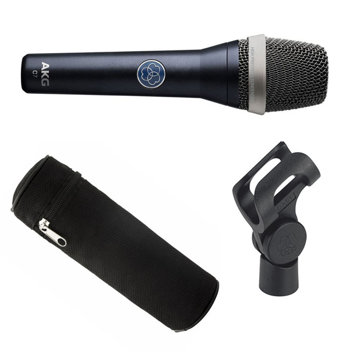 akg-c7-condenser-vocal-mic-ไมค์ร้อง-ไมค์คอนเดนเซอร์-รับเสียงแบบ-supercardioid-ความถี่-20hz-20khz-แถมฟรีกระเป๋าไมค์-amp-ตัวจับไมค์