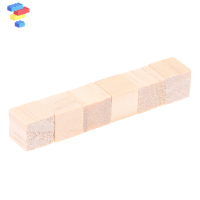 Dcapoknk 100pcs unfinished BLANK MINI DIY ไม้สแควร์ Solid cubes สำหรับ woodwork CRAFT