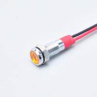 1PC 6mm Metal Signal Lamp Waterproof IP67 Light LED Indicator with Wire 3V 6V 12V 24V 220V Red Green Yellow White Blue