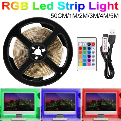 LED Strip Lights RGB Neon Lamp Waterproof Flexible LED Tape TV Desktop BackLight Diode For Home Computer Gaming Room Decoration