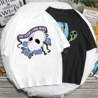 เสื้อยืดผ้าฝ้ายเกม Sally Face Mask TShirt Unique Gothic สไตล์สั้นแขน Tee แฟชั่น Hip-Hop Streetwear ผู้หญิงผู้ชายขนาดใหญ่เสื้อยืด Camisetas