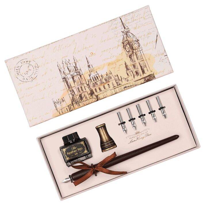 Fountain Pen Set Calligraphy Signature Inkpen Stationery Business ...