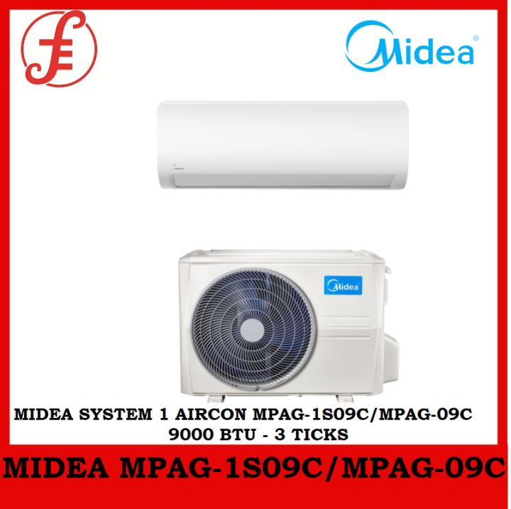 midea aircond 1hp