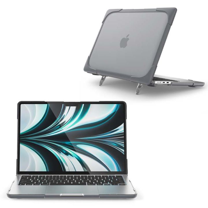 anti-fall-สำหรับ2022-macbook-air-m2-13-6นิ้วกันกระแทก-macbookair-13-6-a2681เคสป้องกัน-stand-holder