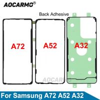 Aocarmo สำหรับ Samsung Galaxy A32,A52 A42 A53น้ำหนัก5ก. A72ประตูหลังกาวติดสติกเกอร์ฝาหลัง