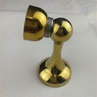 gold Stainless Steel Magnetic Door Stops Door Stopper Holder Catch Floor Fitting With Screws For Home Bedroom Toilet Hardware Door Hardware Locks