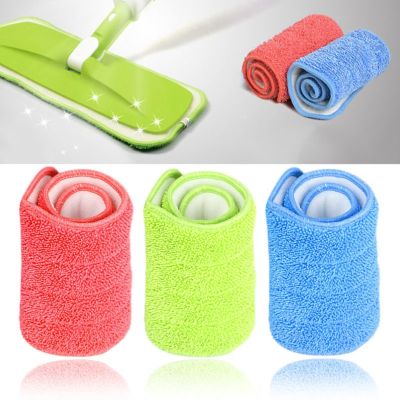 ●◊ Replaced Mop Cloth Reusable Microfiber Pad For Spray Mop Practical Household Dust Cleaning Kitchen Living Room Cleaning Tools