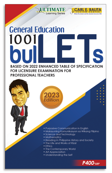 CBRC 2023 General Education 1,001 Bullets LET Reviewer Carl Balita ...