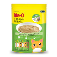 มีโอ ขนมแมวครีมมี่ทรีต รสมากุโระ 15 กรัม X 20 ซอง - Me-O Creamy Treat Maguro 15 g x 20