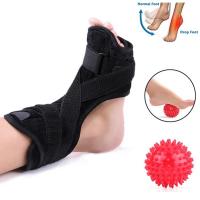 Copper Compression Plantar Fasciitis Night Splint - Drop Foot Brace and Dorsal Planter for Right แก้ไขข้อเท้า ตัวป้องกันข้อเท้า ถุงเท้าป้องกันข้อเท้าข้อเท้าข้อเท้าปกป้องข้อเท้าของเขา