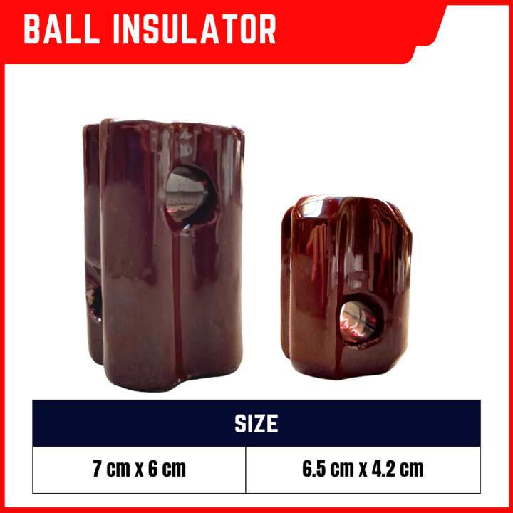 Ball Insulator Porcelain Electrical Insulators (Lenght 6cm or 4cm