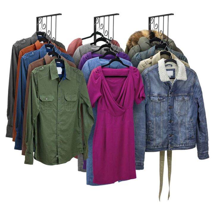 2pcs-wall-mounted-hanger-garment-clothes-hanger-hanger-racks-bedroom-storage-rack-racks-ring-circle-modern-iron-home-shop-dress-hanging-display-rack-organizer