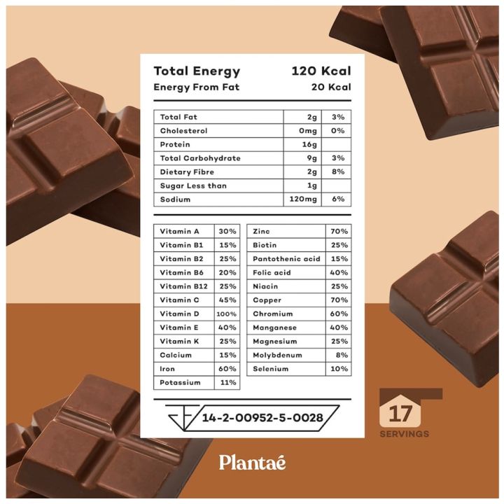 plantae-lean-fast-protein-chocolate-500g-แพลนเต้-ผลิตภัณฑ์เสริมอาหาร-โปรตีนจากพืช-ผสมอะเซทิล-แอลคาร์นิทีน-ช็อกโกแลต-1-กระปุก-500-กรัม