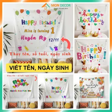 11 mẫu phông trang trí sinh nhật cho bữa tiệc thêm bắt mắt
