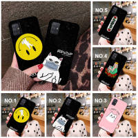 Casing หรับ OPPO F5 A73 F7 F9 Pro A7X F11 F17 F19 A74 A95 Pro Find X3 Pro Lite Neo R9 R9s F1 Plus A76 Reno 7 7Z 6Z W239 ripndip Cute Cat Pattern Phone เคสโทรศัพท์