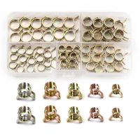 75 PCS 6mm/7mm/8mm/9mm/10mm Zinc Plated Fastener Spring Hose Pipe Clamp Air Water Tube Clip Clamp Assorted Kit