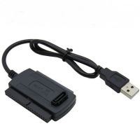 【Hot-Selling】 lswidq สายเคเบิลอะแดปเตอร์แปลง USB 2.0เป็น IDE SATA สำหรับ2.5 3.5ฮาร์ดดิสก์ไดรฟ์ HDD